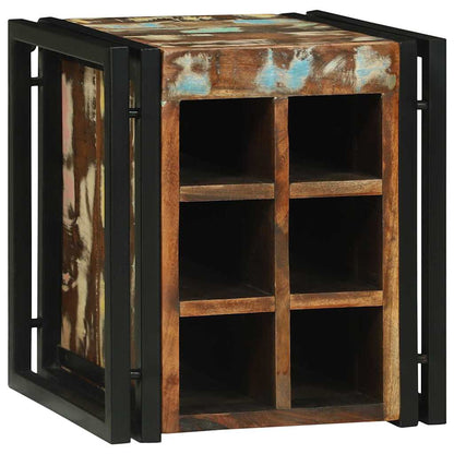 vidaXL Wine Rack 35 x 35 x 39 cm Solid Reclaim Wood