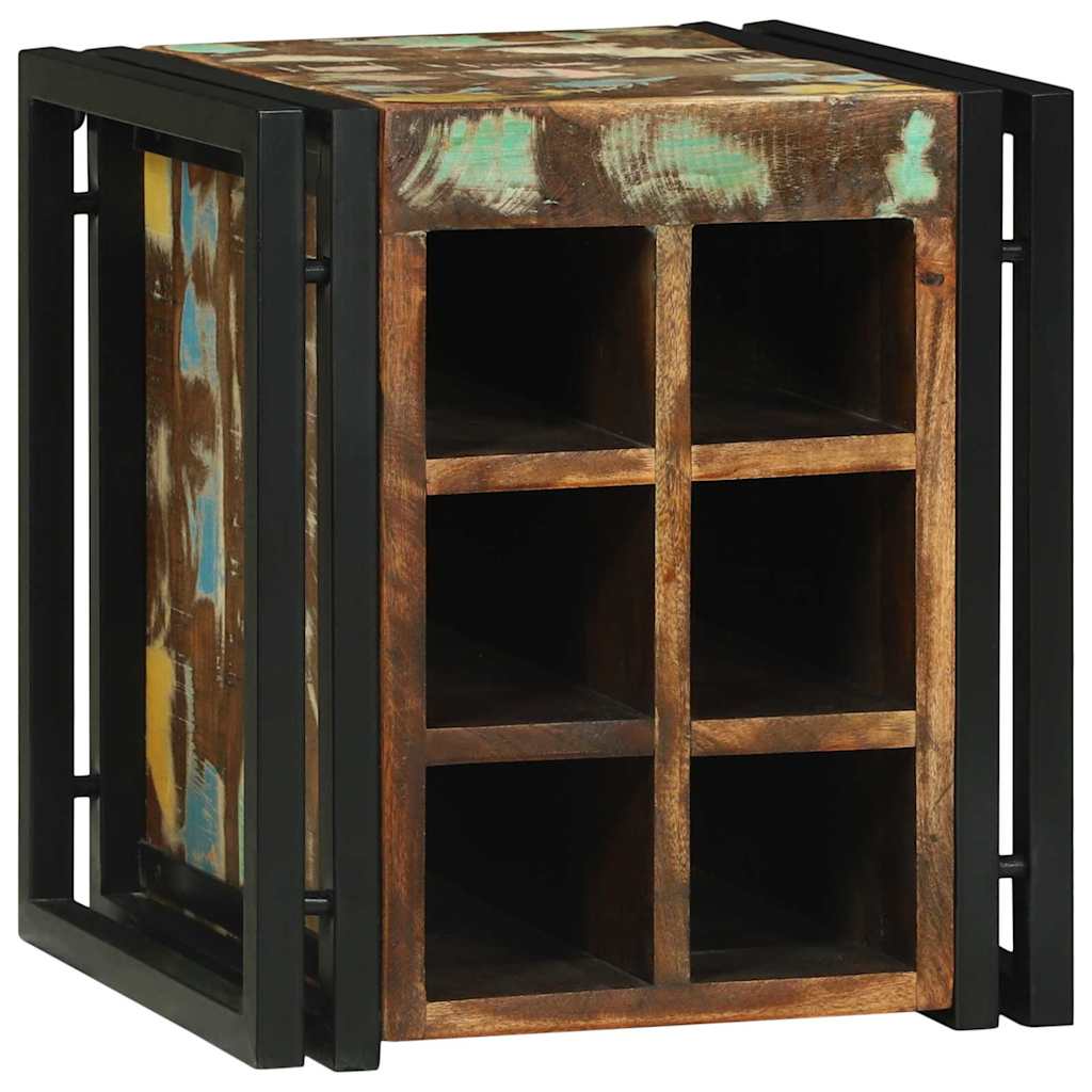 vidaXL Wine Rack 35 x 35 x 39 cm Solid Reclaim Wood