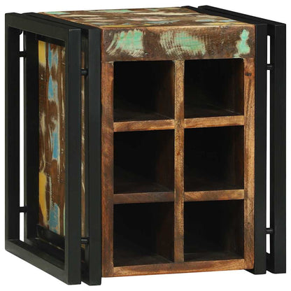 vidaXL Wine Rack 35 x 35 x 39 cm Solid Reclaim Wood