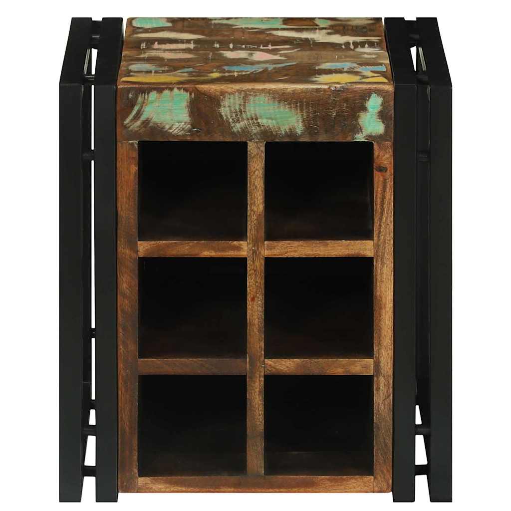 vidaXL Wine Rack 35 x 35 x 39 cm Solid Reclaim Wood