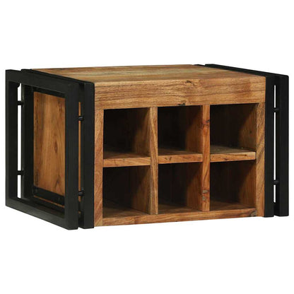 vidaXL Wine Rack 2 pcs 46 x 35 x 27.5 cm Solid Acacia Wood