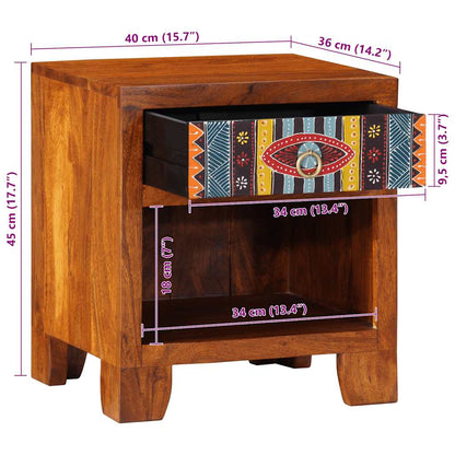 vidaXL Bedside Cabinet 40x35x45 cm Solid Wood Acacia