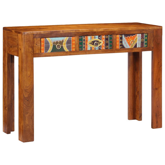 vidaXL Console Table 110x35x75 cm Solid Wood Acacia