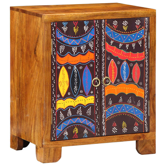 vidaXL Sideboard Multicolour 50x35x60 Solid Wood Acacia