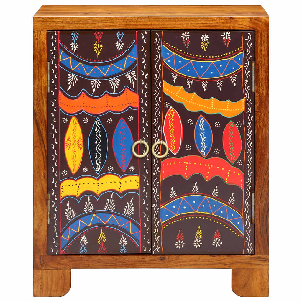 vidaXL Sideboard Multicolour 50x35x60 Solid Wood Acacia