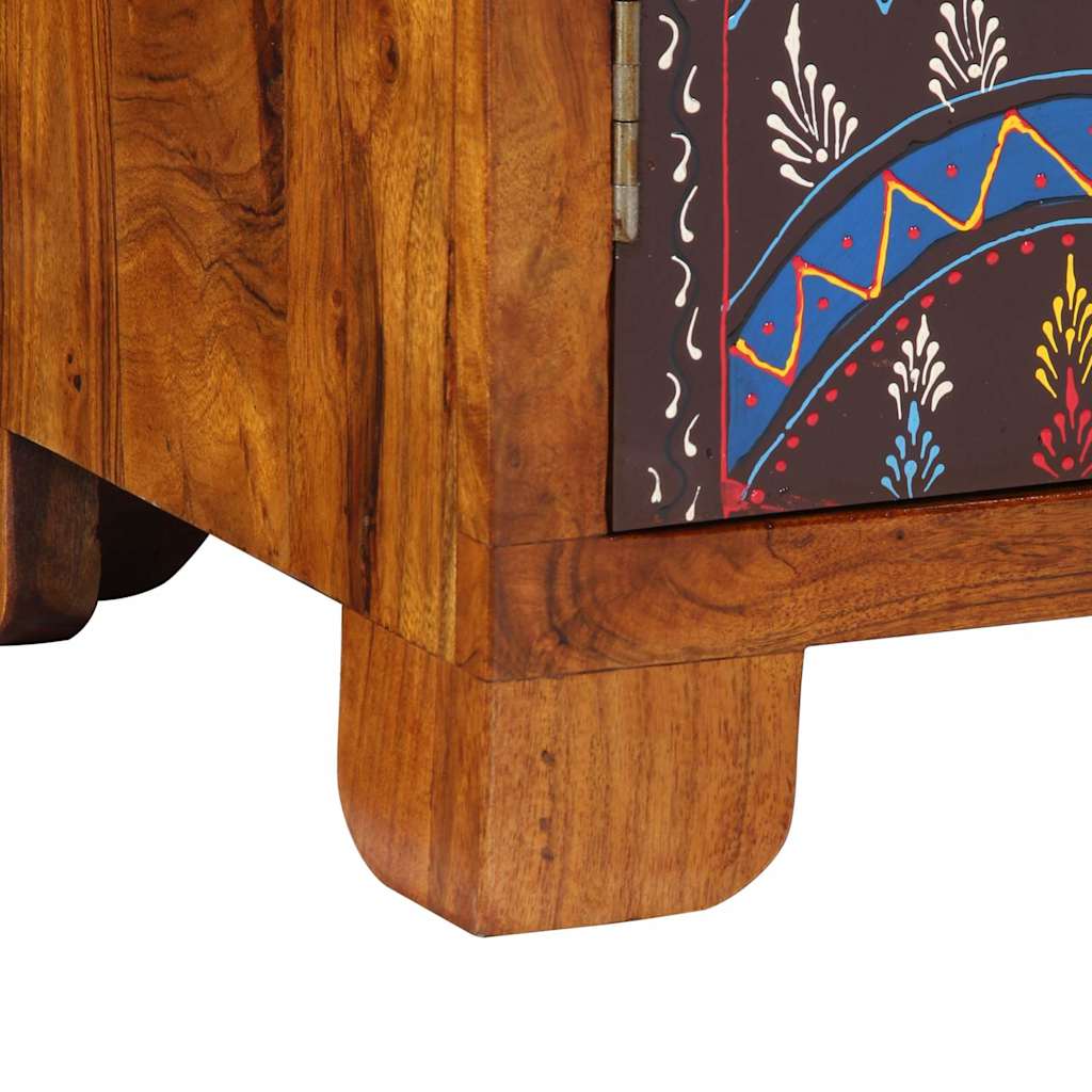 vidaXL Sideboard Multicolour 50x35x60 Solid Wood Acacia