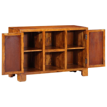 vidaXL Sideboard Multicolour 90x35x60 Solid Wood Acacia