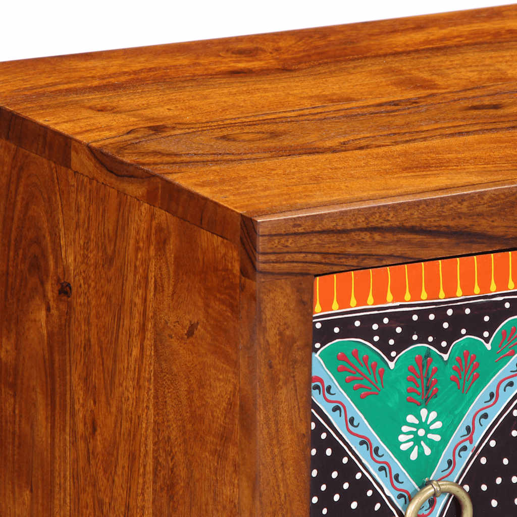 vidaXL Sideboard Multicolour 50x35x60 Solid Wood Acacia