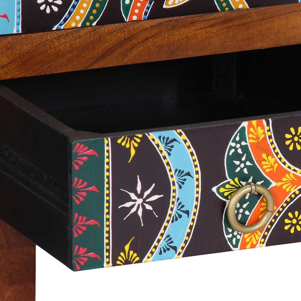 vidaXL Sideboard Multicolour 50x35x60 Solid Wood Acacia