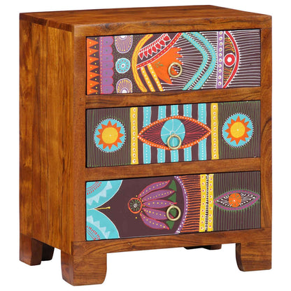 vidaXL Sideboard Multicolour 50x35x60 Solid Wood Acacia