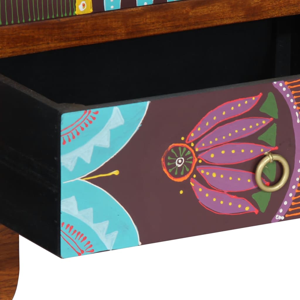 vidaXL Sideboard Multicolour 50x35x60 Solid Wood Acacia