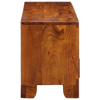 vidaXL TV Cabinet Multicolour 110x30x40 Solid Wood Acacia