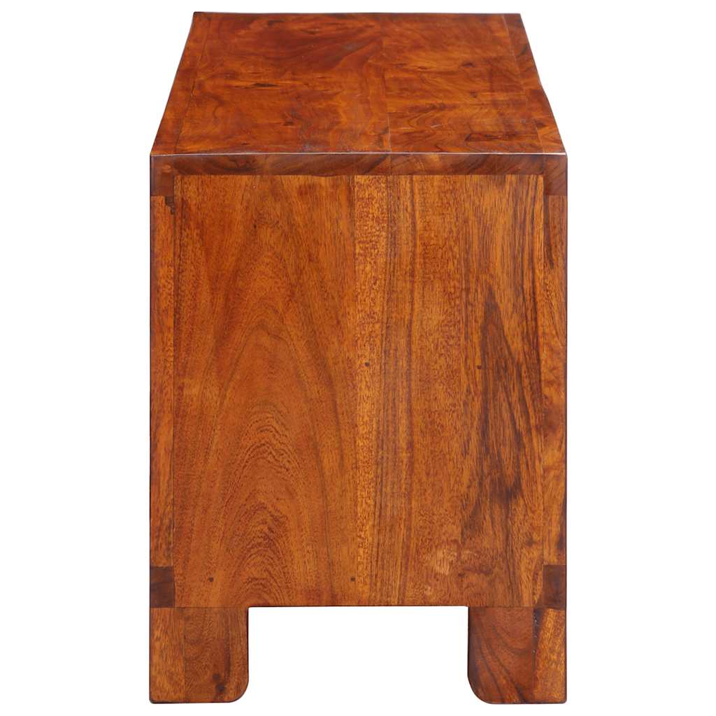 vidaXL TV Cabinet Multicolour 110x30x40 Solid Wood Acacia