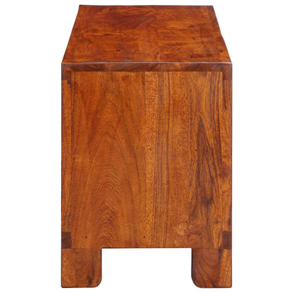 vidaXL TV Cabinet Multicolour 110x30x40 Solid Wood Acacia