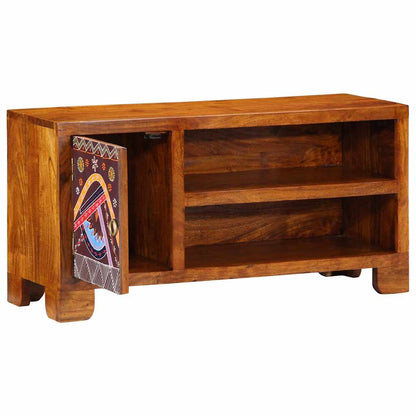 vidaXL TV Cabinet Multicolour 90x30x45 Solid Wood Acacia