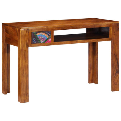 vidaXL Writing Desk with Drawer with Storage Brown 110 x 50 x 73 cm