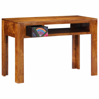 vidaXL Writing Desk with Drawer with Storage Brown 110 x 50 x 73 cm