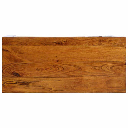 vidaXL Writing Desk with Drawer with Storage Brown 110 x 50 x 73 cm