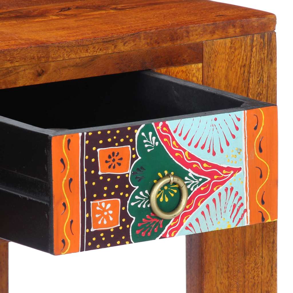 vidaXL Writing Desk with Drawer with Storage Brown 100 x 50 x 75 cm