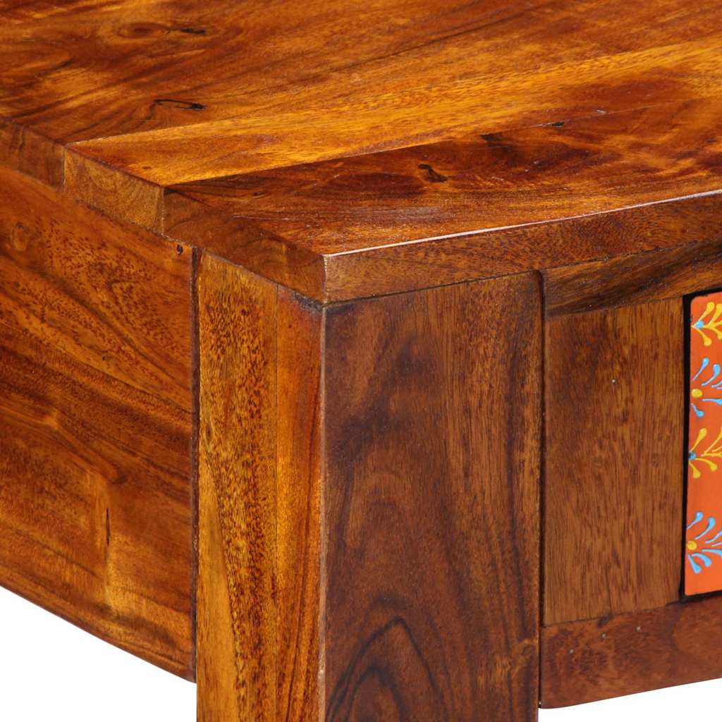 vidaXL Writing Desk with Drawer with Storage Brown 100 x 50 x 75 cm