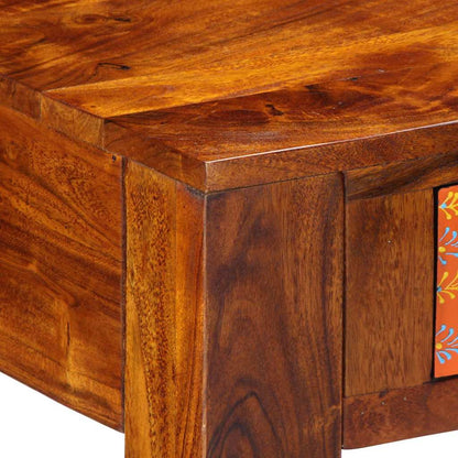 vidaXL Writing Desk with Drawer with Storage Brown 100 x 50 x 75 cm