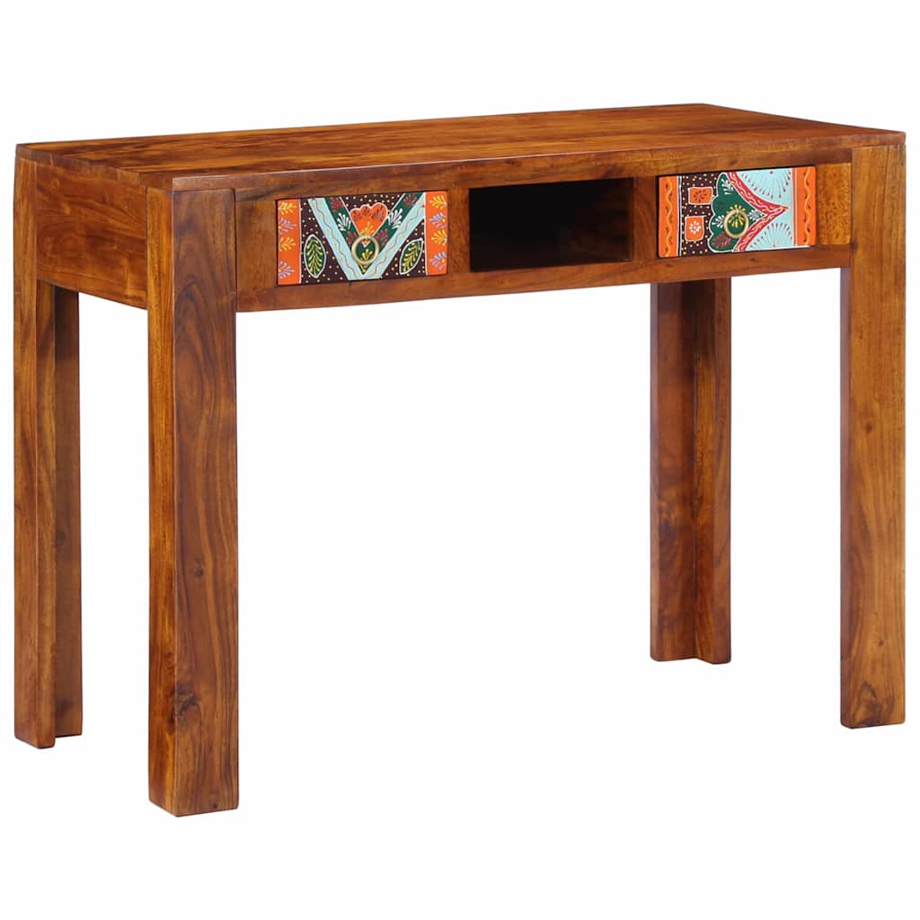 vidaXL Writing Desk with Drawer with Storage Brown 100 x 50 x 75 cm