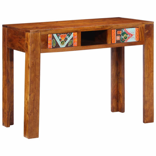 vidaXL Writing Desk with Drawer with Storage Brown 100 x 50 x 75 cm