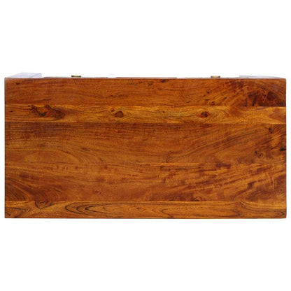 vidaXL Writing Desk with Drawer with Storage Brown 100 x 50 x 75 cm