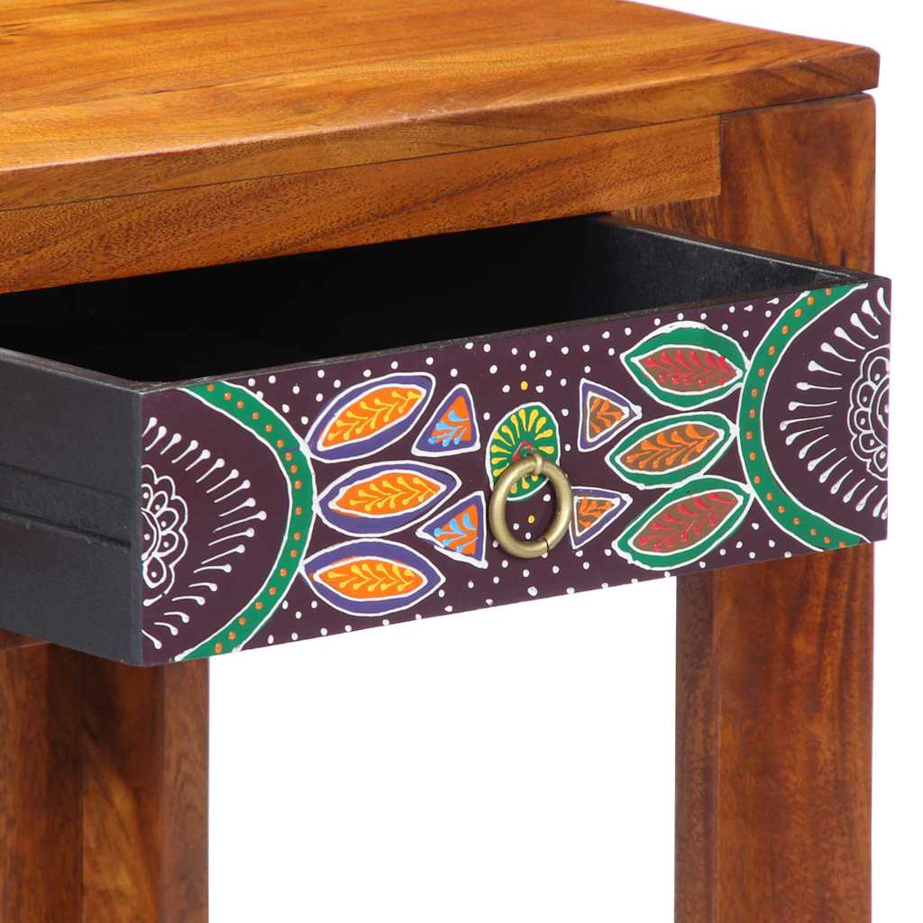 vidaXL Writing Desk with Drawer with Storage Brown 100 x 50 x 75 cm