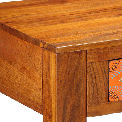 vidaXL Writing Desk with Drawer with Storage Brown 100 x 50 x 75 cm