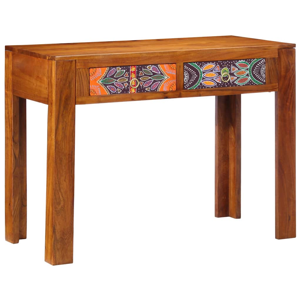vidaXL Writing Desk with Drawer with Storage Brown 100 x 50 x 75 cm