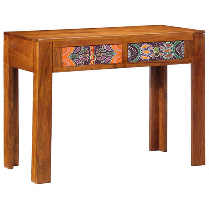 vidaXL Writing Desk with Drawer with Storage Brown 100 x 50 x 75 cm