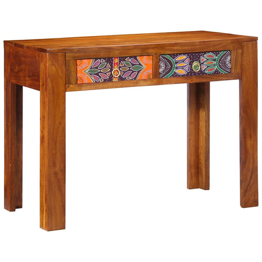 vidaXL Writing Desk with Drawer with Storage Brown 100 x 50 x 75 cm