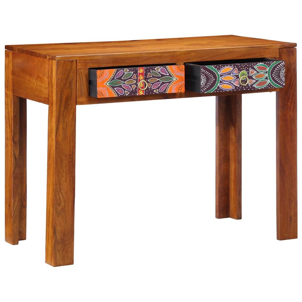 vidaXL Writing Desk with Drawer with Storage Brown 100 x 50 x 75 cm