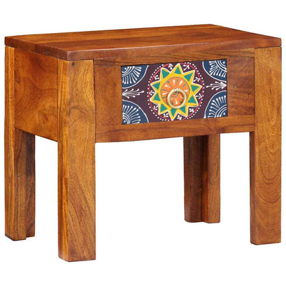 vidaXL Side Table with Drawer with Storage Brown 40 x 30 x 36 cm