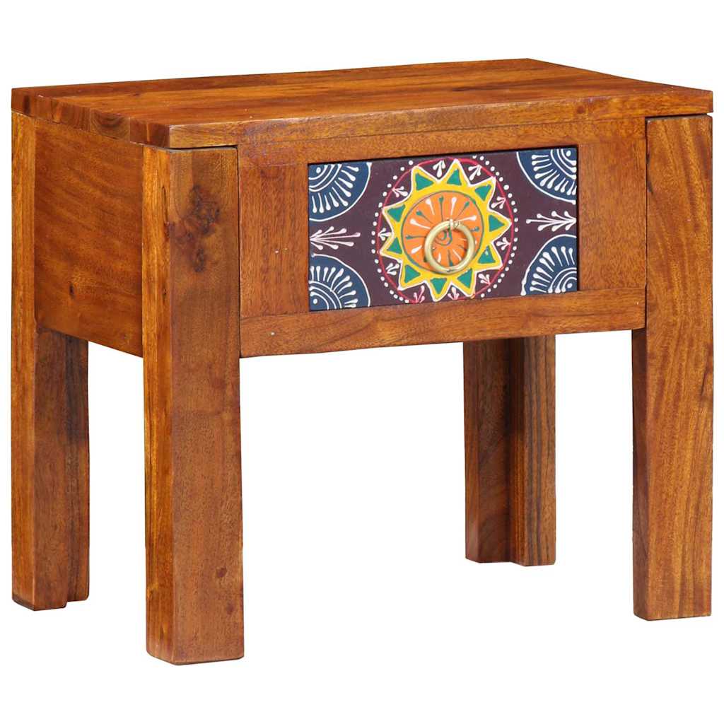 vidaXL Side Table with Drawer with Storage Brown 40 x 30 x 36 cm