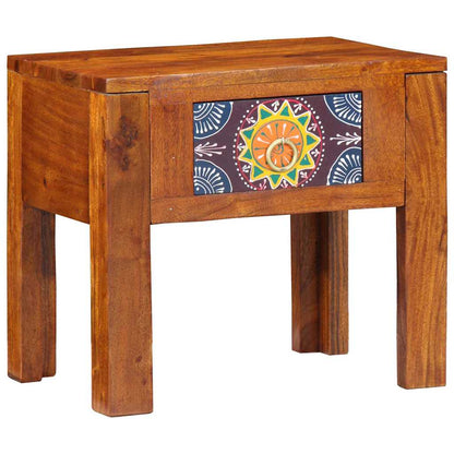 vidaXL Side Table with Drawer with Storage Brown 40 x 30 x 36 cm