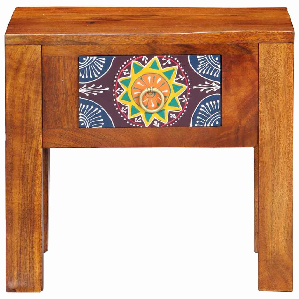 vidaXL Side Table with Drawer with Storage Brown 40 x 30 x 36 cm