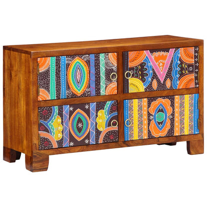vidaXL Shoe Cabinet with Door Brown 90 x 35 x 55 cm Solid Acacia Wood