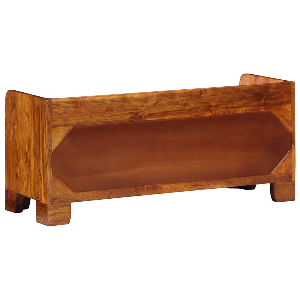 vidaXL Shoe Cabinet Multicolour 90 x 35 x 40 cm Solid Acacia Wood