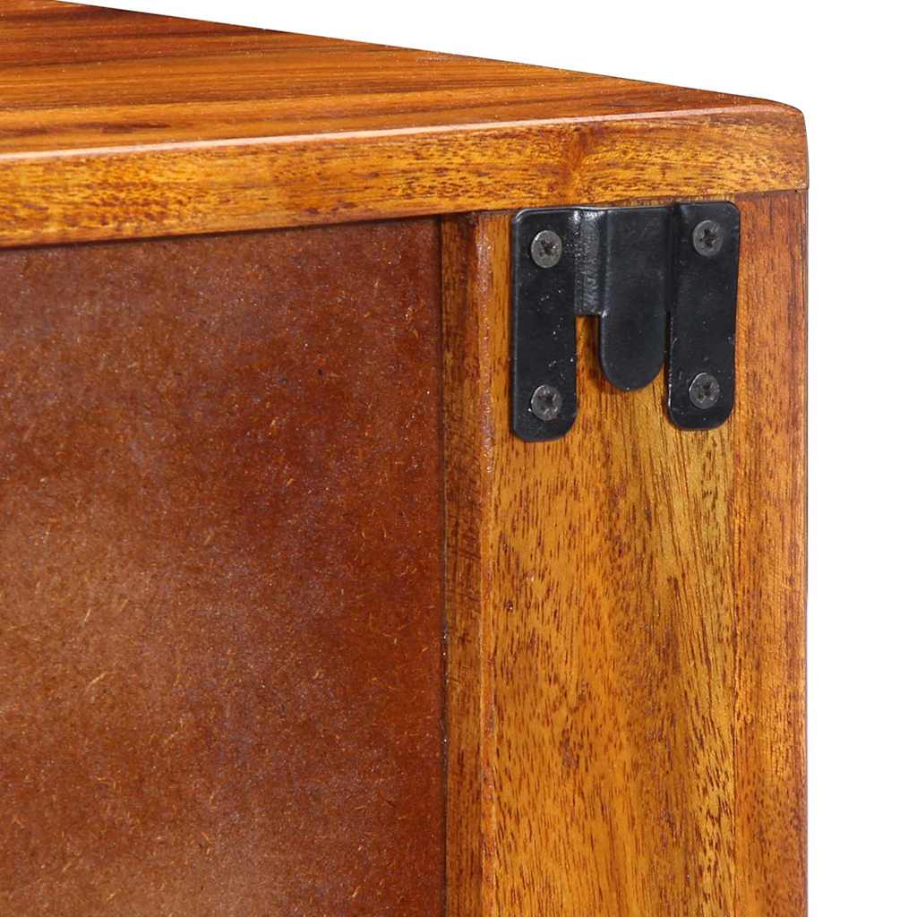 vidaXL Bedside Cabinet Brown 40 x 35 x 35 cm Solid Acacia Wood