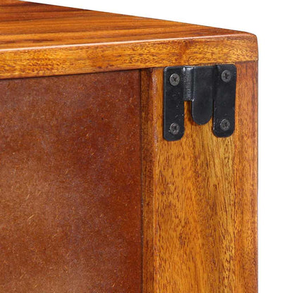 vidaXL Bedside Cabinet Brown 40 x 35 x 35 cm Solid Acacia Wood