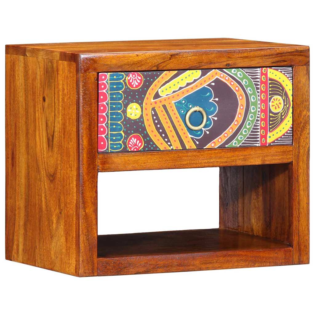 vidaXL Bedside Cabinet Brown 40 x 35 x 35 cm Solid Acacia Wood