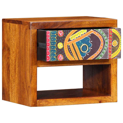 vidaXL Bedside Cabinet Brown 40 x 35 x 35 cm Solid Acacia Wood