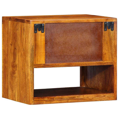 vidaXL Bedside Cabinet Brown 40 x 35 x 35 cm Solid Acacia Wood