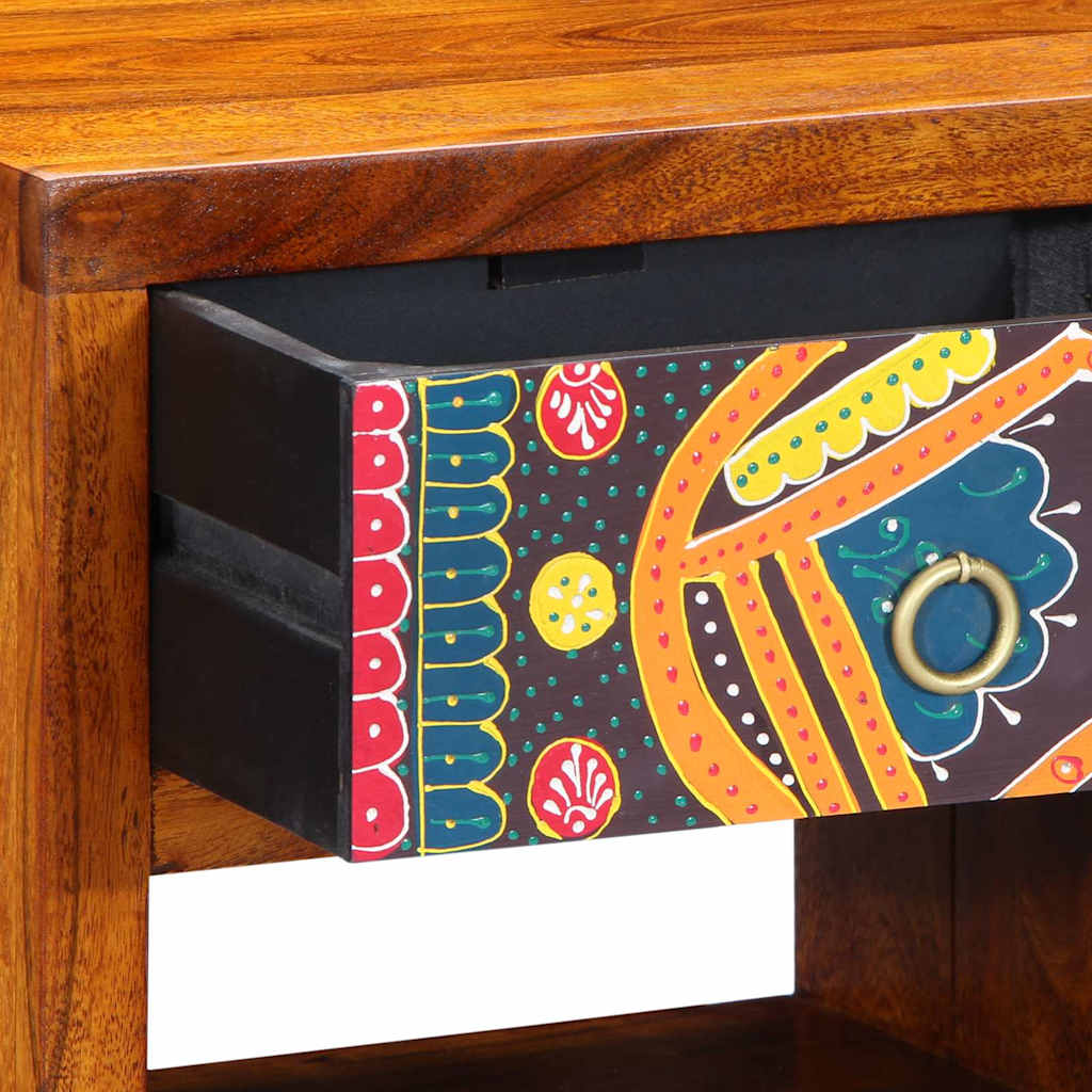 vidaXL Bedside Cabinet 2 pcs Brown 40 x 35 x 35 cm Solid Acacia Wood