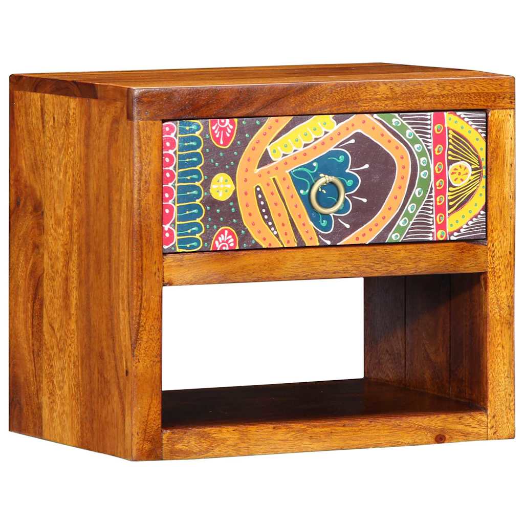 vidaXL Bedside Cabinet 2 pcs Brown 40 x 35 x 35 cm Solid Acacia Wood