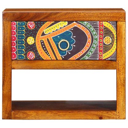 vidaXL Bedside Cabinet 2 pcs Brown 40 x 35 x 35 cm Solid Acacia Wood