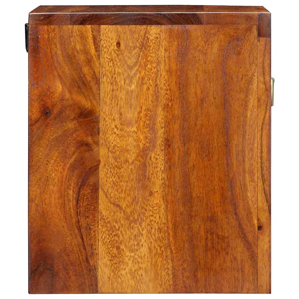 vidaXL Bedside Cabinet 2 pcs Brown 40 x 35 x 35 cm Solid Acacia Wood