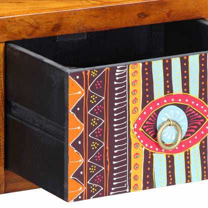 vidaXL Bedside Cabinet with Drawer 2 pcs Brown 35 x 30 x 22 cm